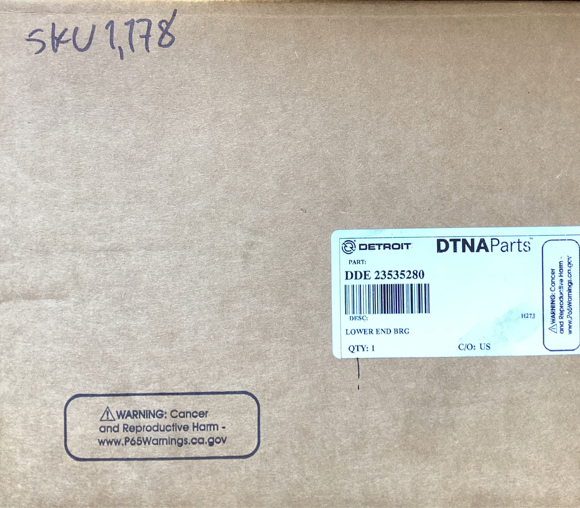 NEW | LOWER BEARING KIT DETROIT | SKU1,179