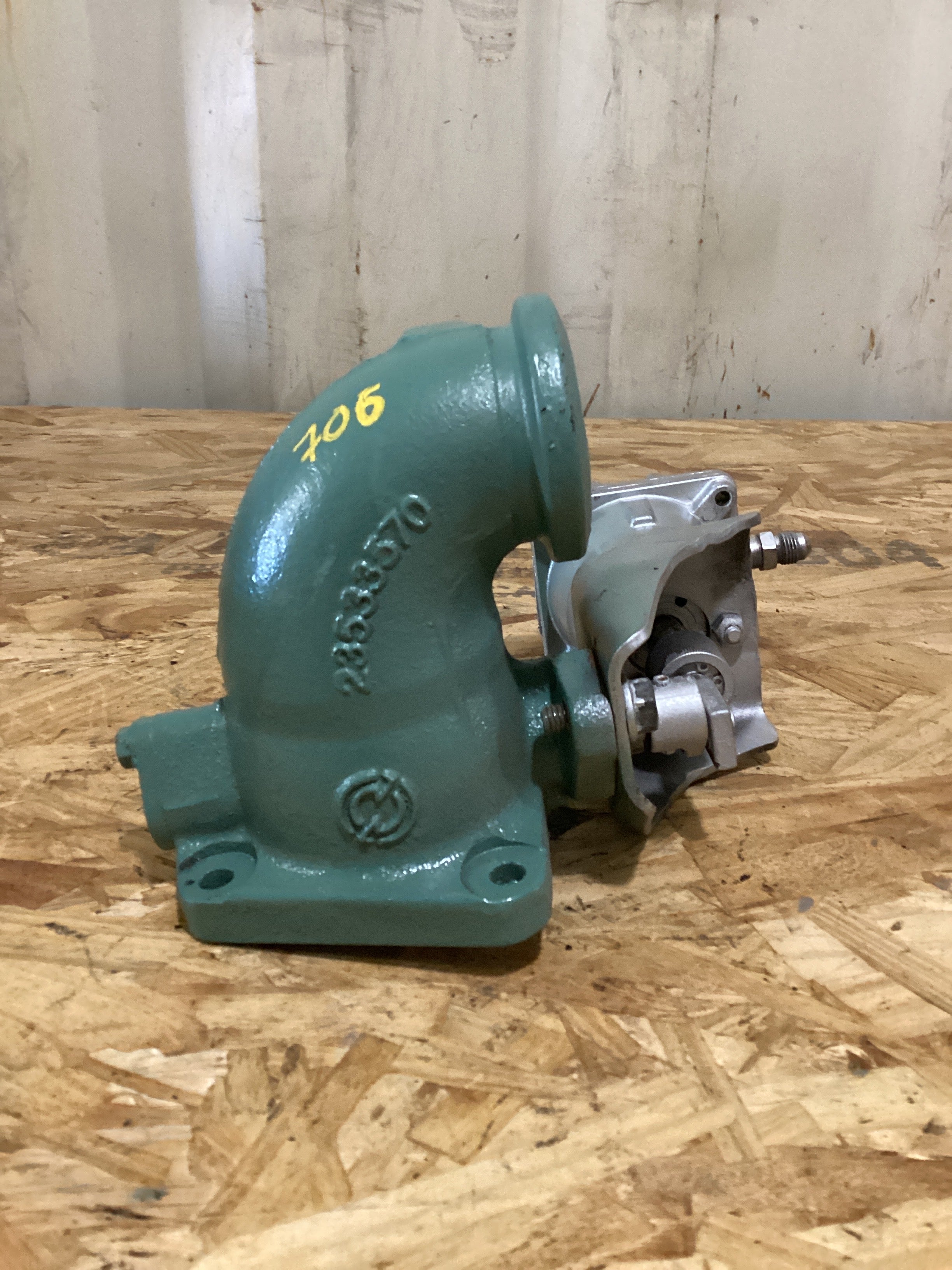 USED | EGR ELBOW VALVE WITH ACTUATOR ASSY DETROIT 14L | SKU706