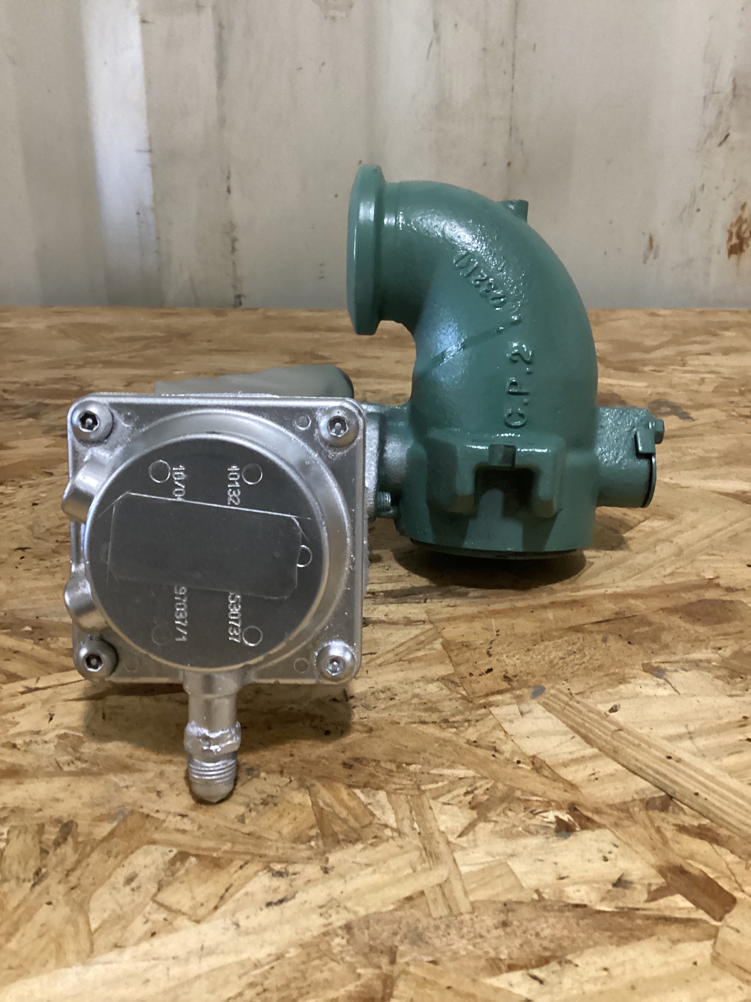 USED | EGR ELBOW VALVE WITH ACTUATOR ASSY DETROIT 14L | SKU705