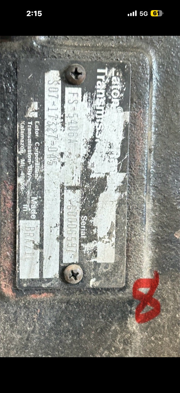 USED | EATON FULLER TRANSMISSION MANUAL FS-5406A | SKU0038