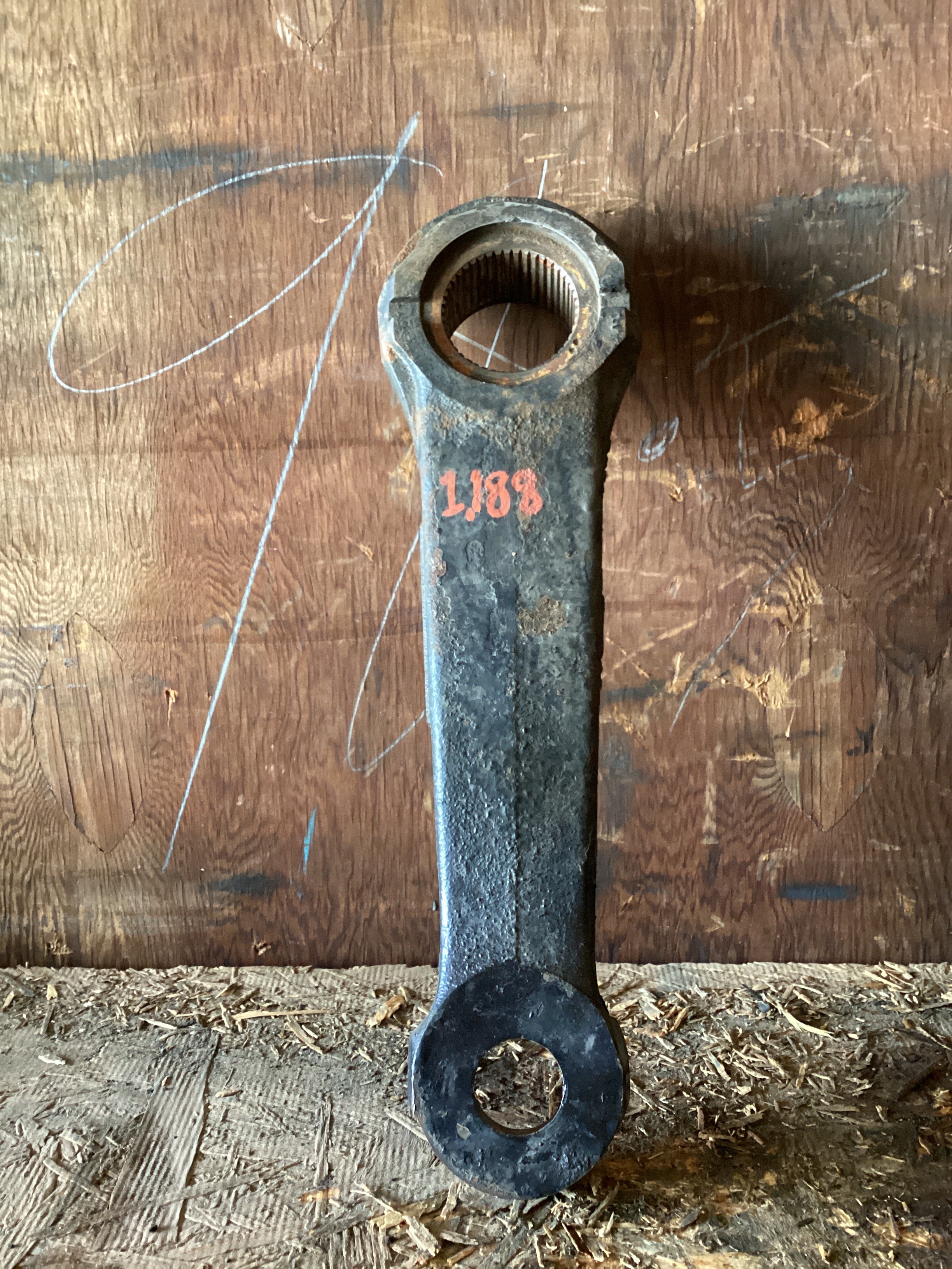 USED | POWER STEERING GEAR BOX PITMAN ARM | SKU1,188