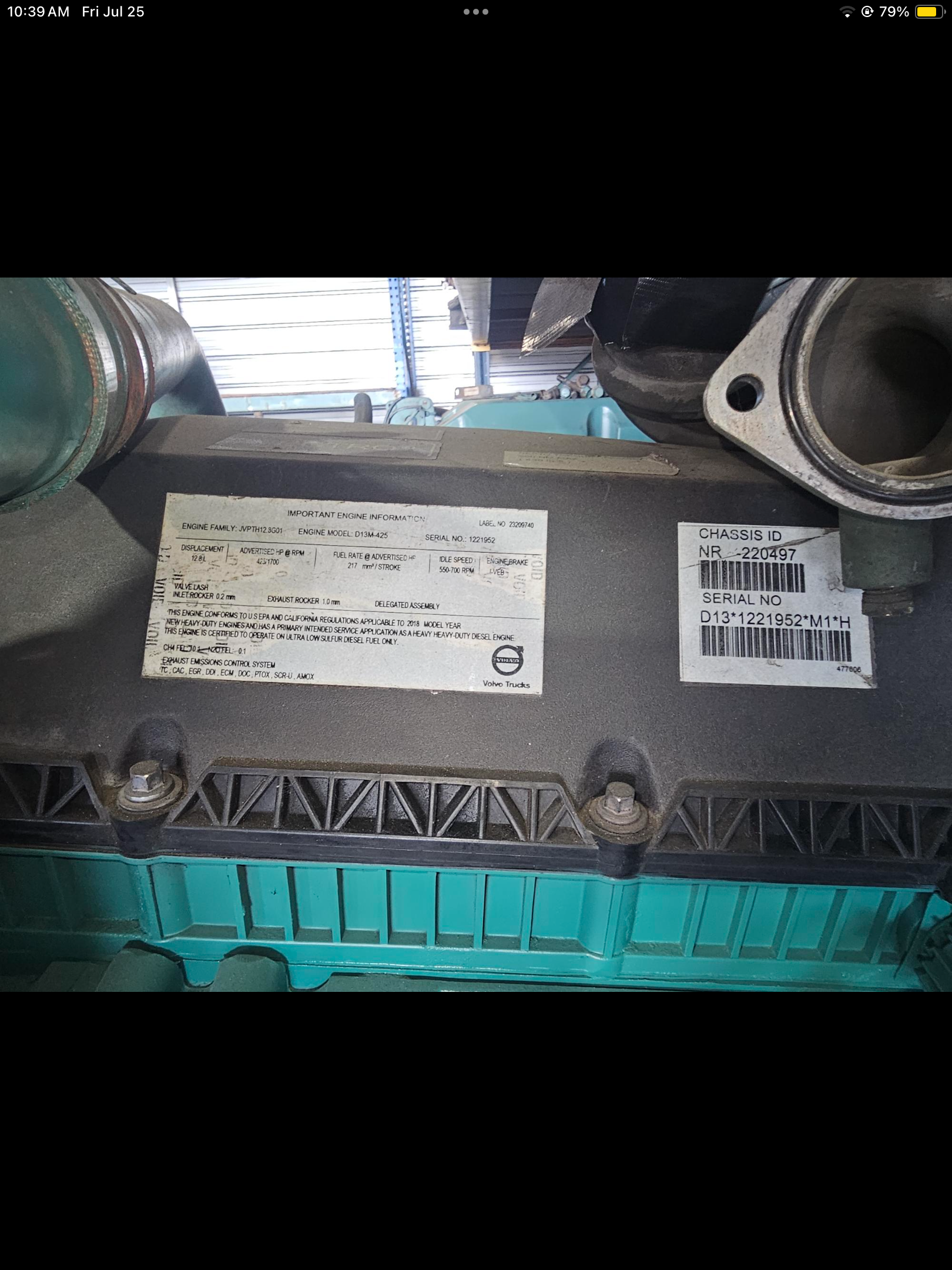 USED | ENGINE COMPLETELY VOLVO D13 | SKU1,087