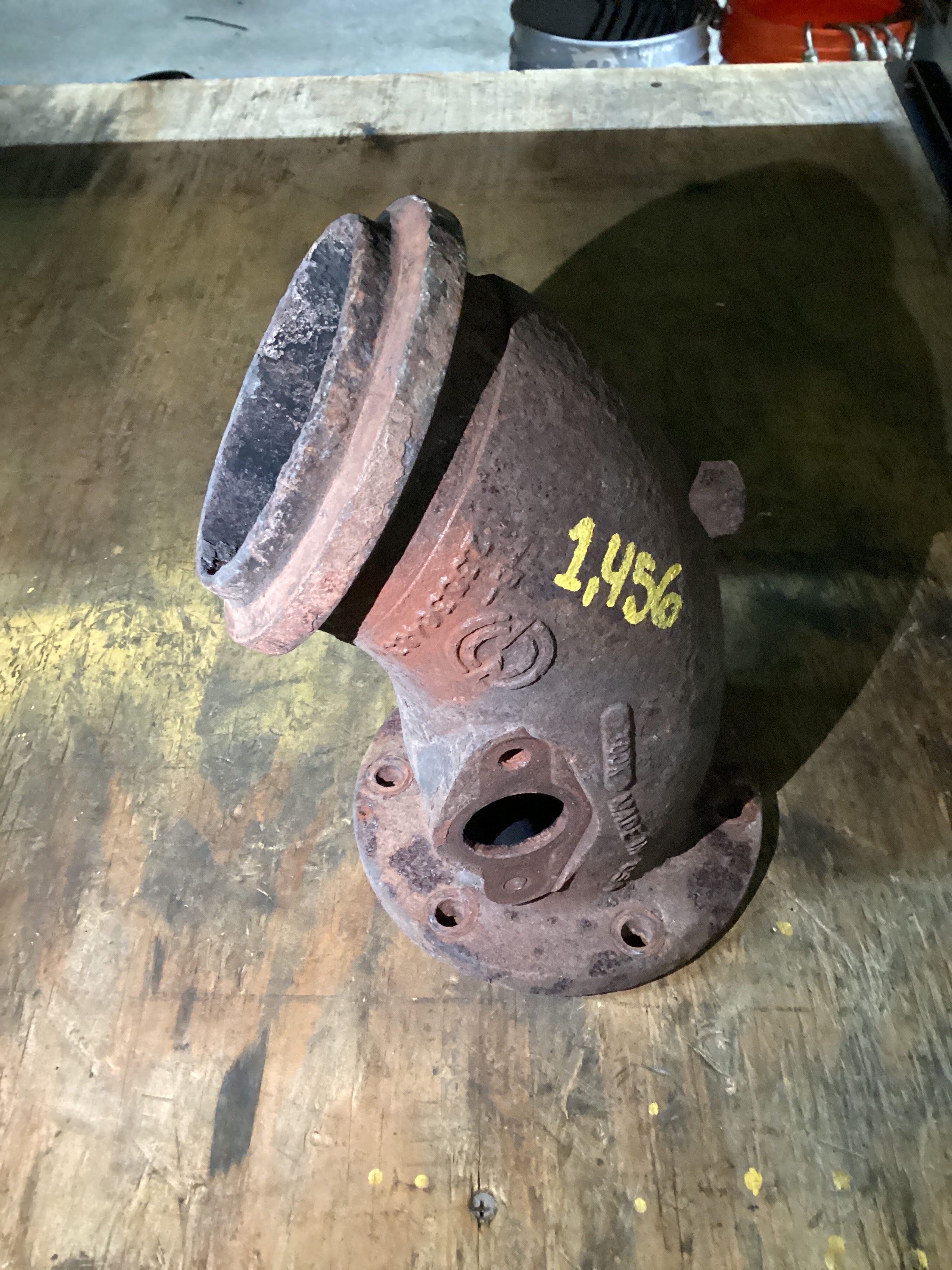USED | USED EXHAUST MANIFOLD OUTLET ELBOW PIPE DETROIT 14 L | SKU1,456