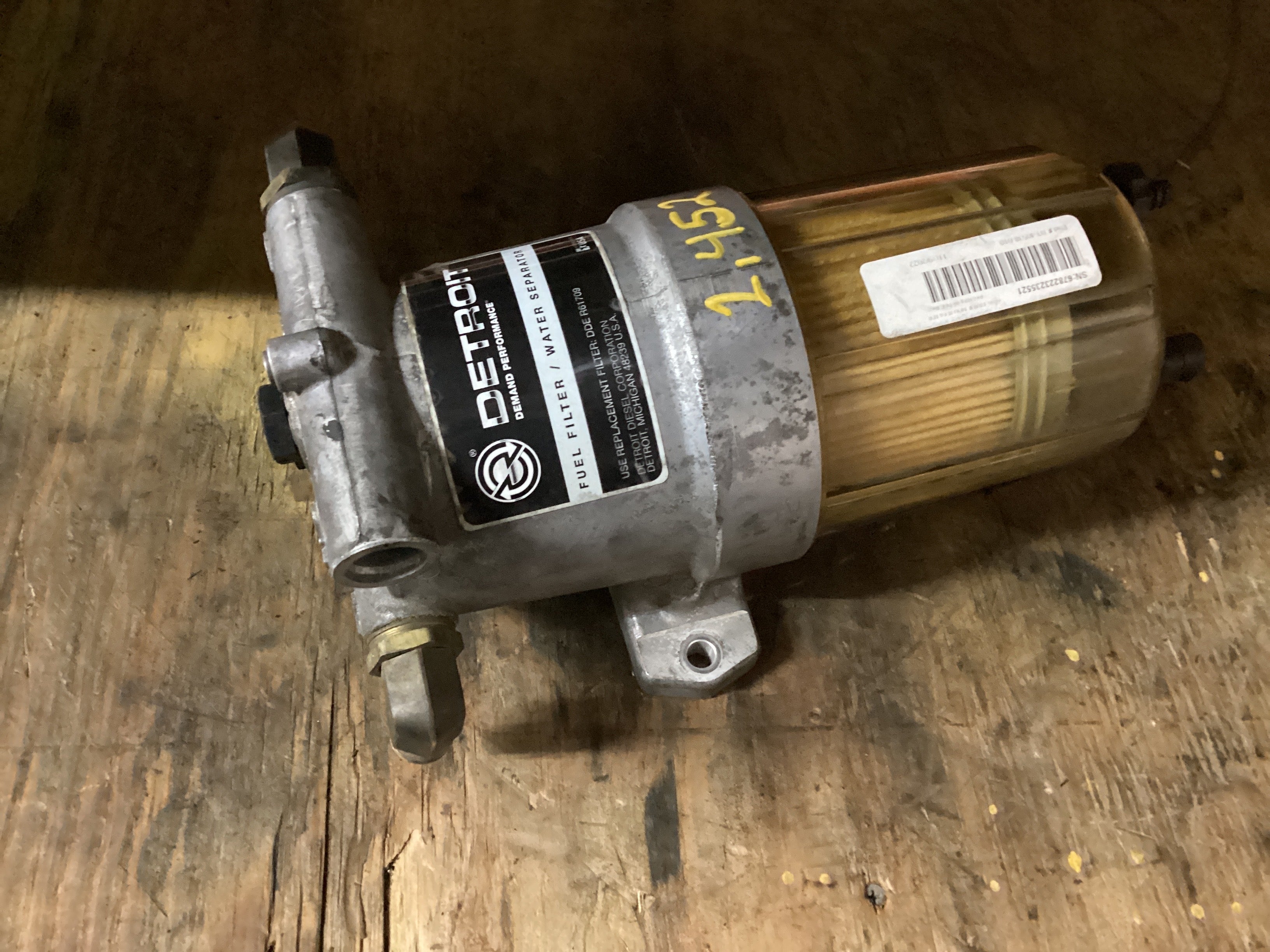 USED | ENGINE FUEL WATER SEPARATOR FILTER HOUSING BASE DETROIT | SKU1,452