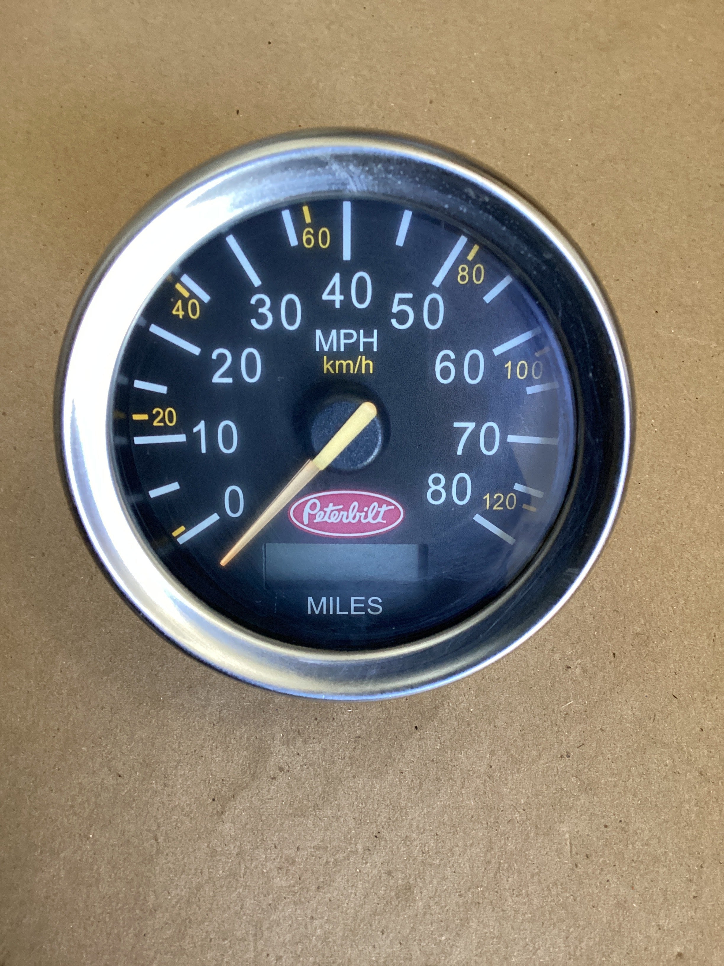 USED | DASHBOARD PANEL SPEEDOMETER MPH KM/H GAUGE PETERBILT | SKU1,571
