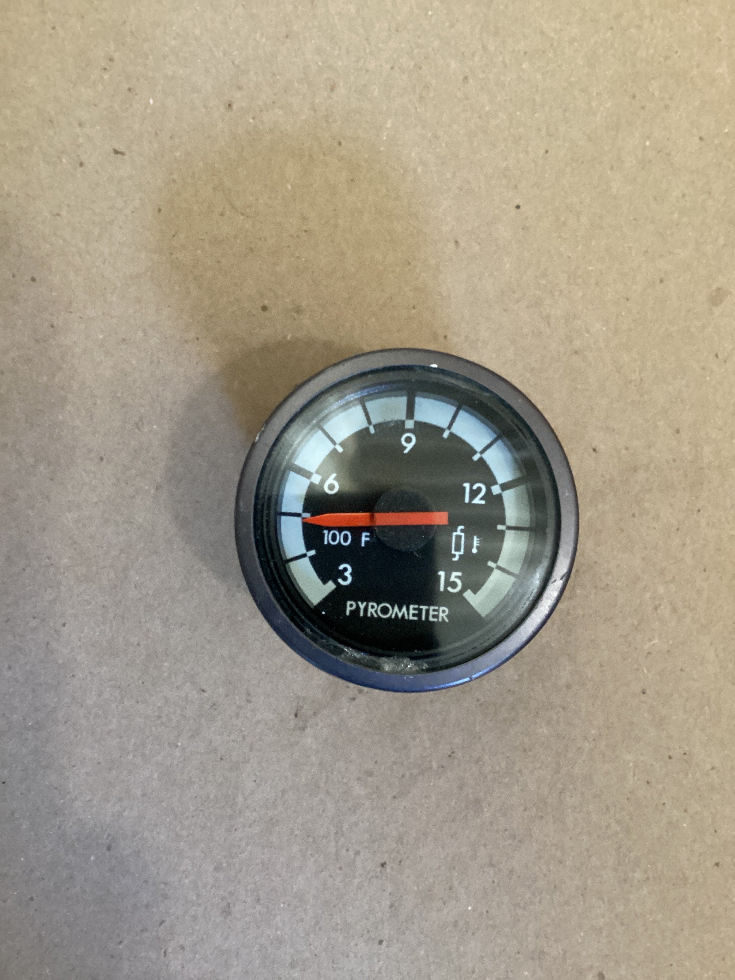 USED | DASHBOARD PANEL PYROMETER GAUGE | SKU1,579