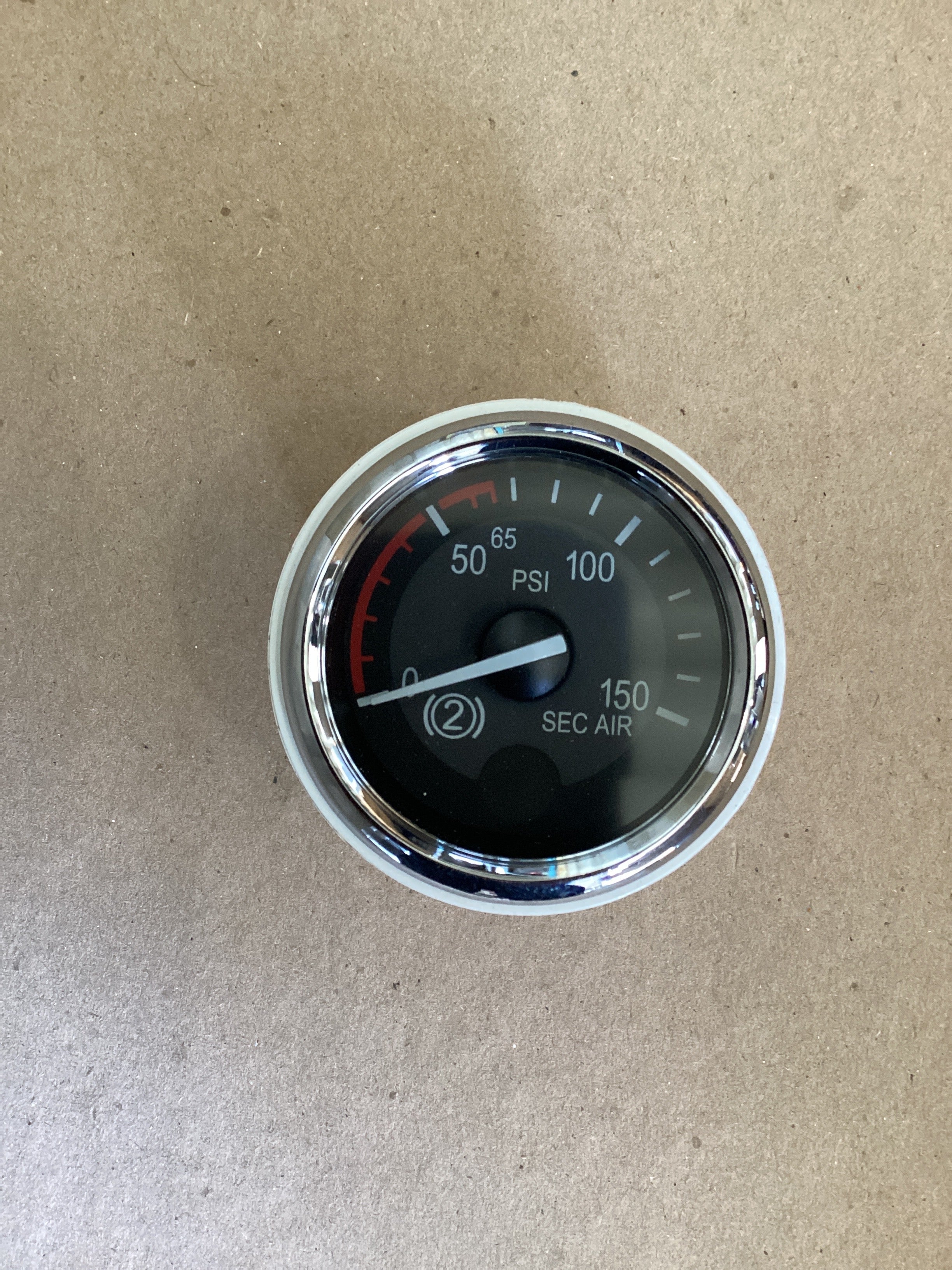 USED | DASHBOARD PANEL AIR PRESSURE SECONDARY 2 GAUGE PETERBILT | SKU1,577