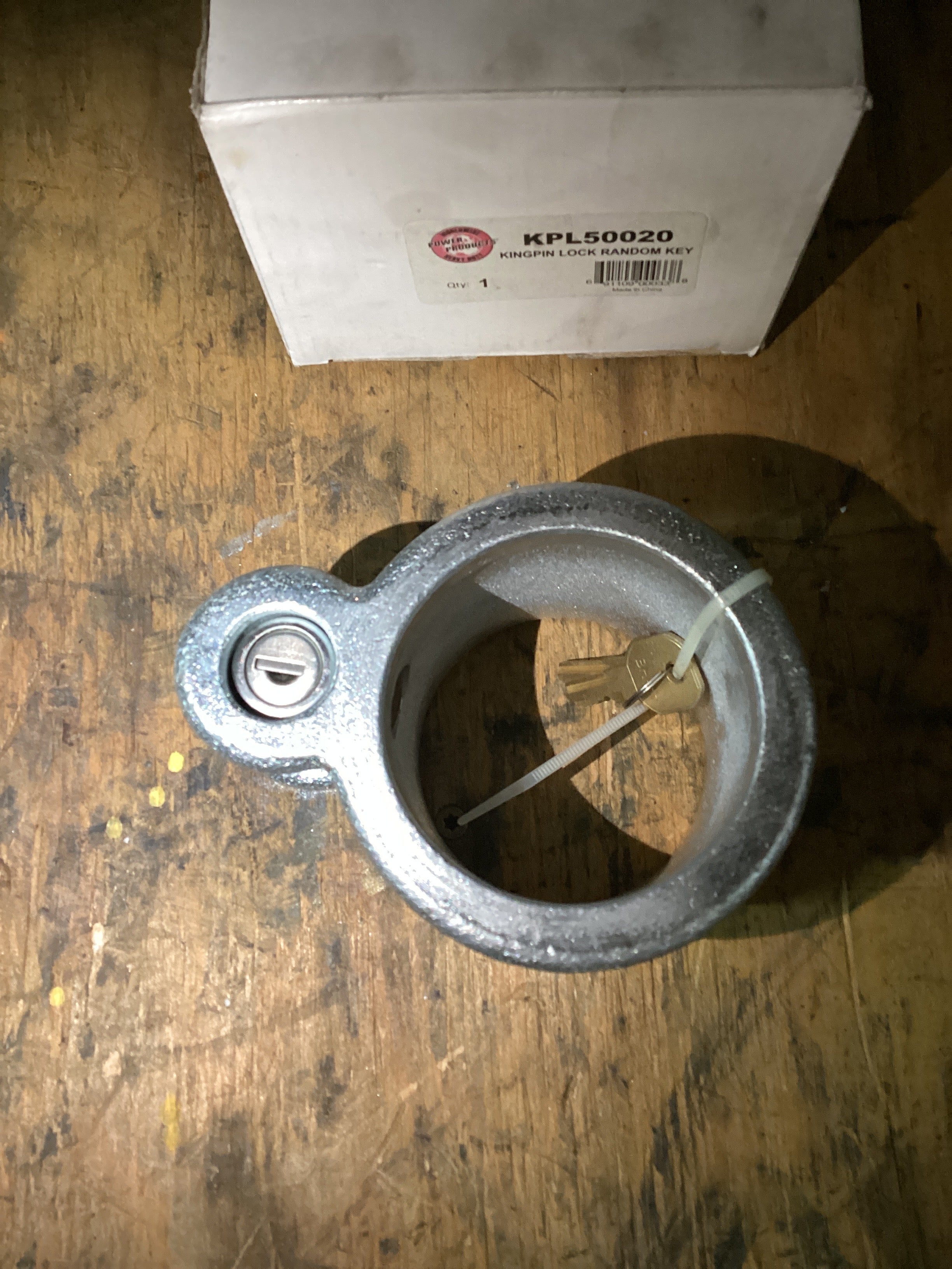 NEW | KINGPIN LOCK RANDOM KEY FOR TRAILER | SKU1,427