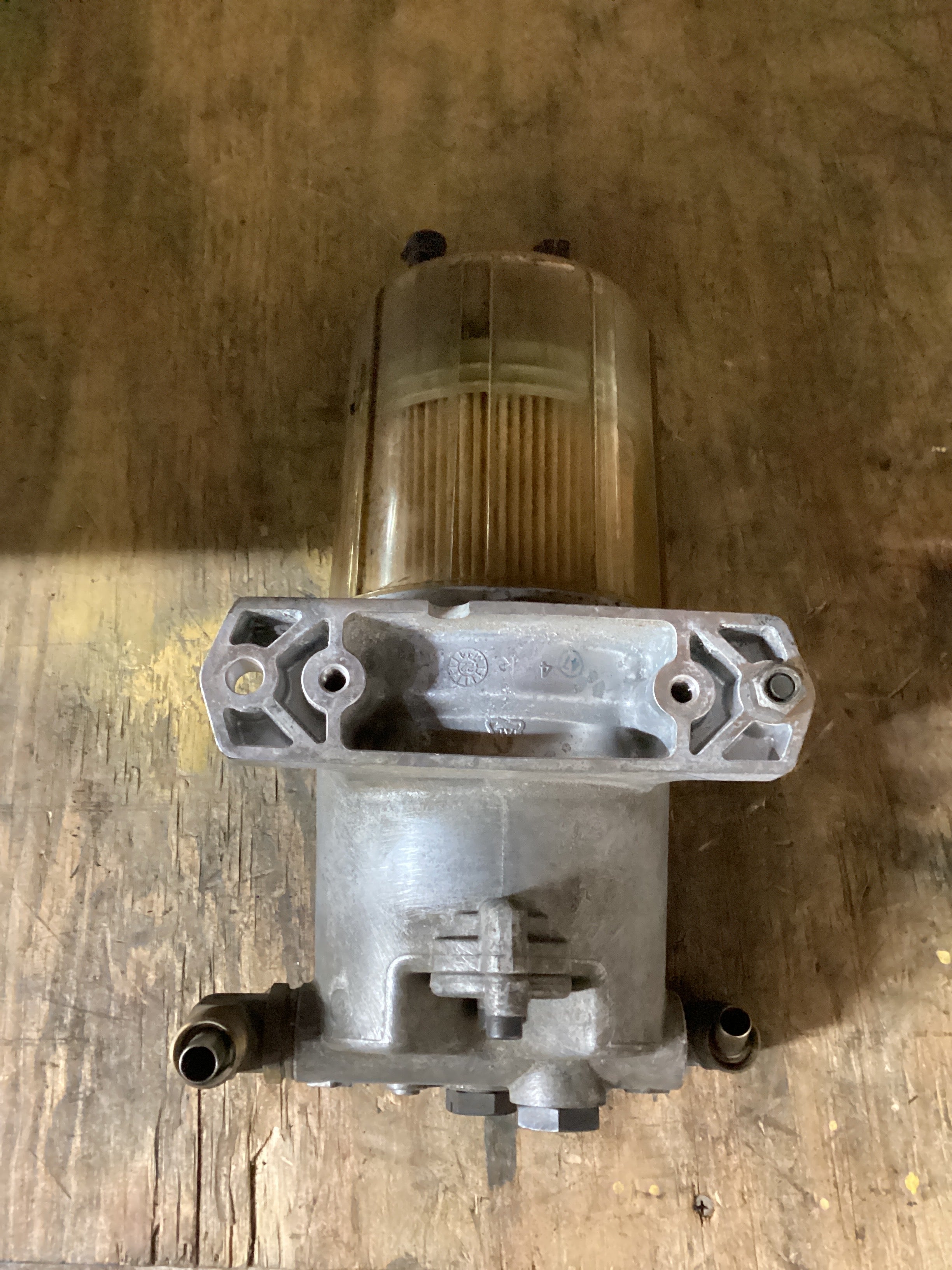 USED | ENGINE FUEL WATER SEPARATOR FILTER HOUSING BASE DETROIT | SKU1,452