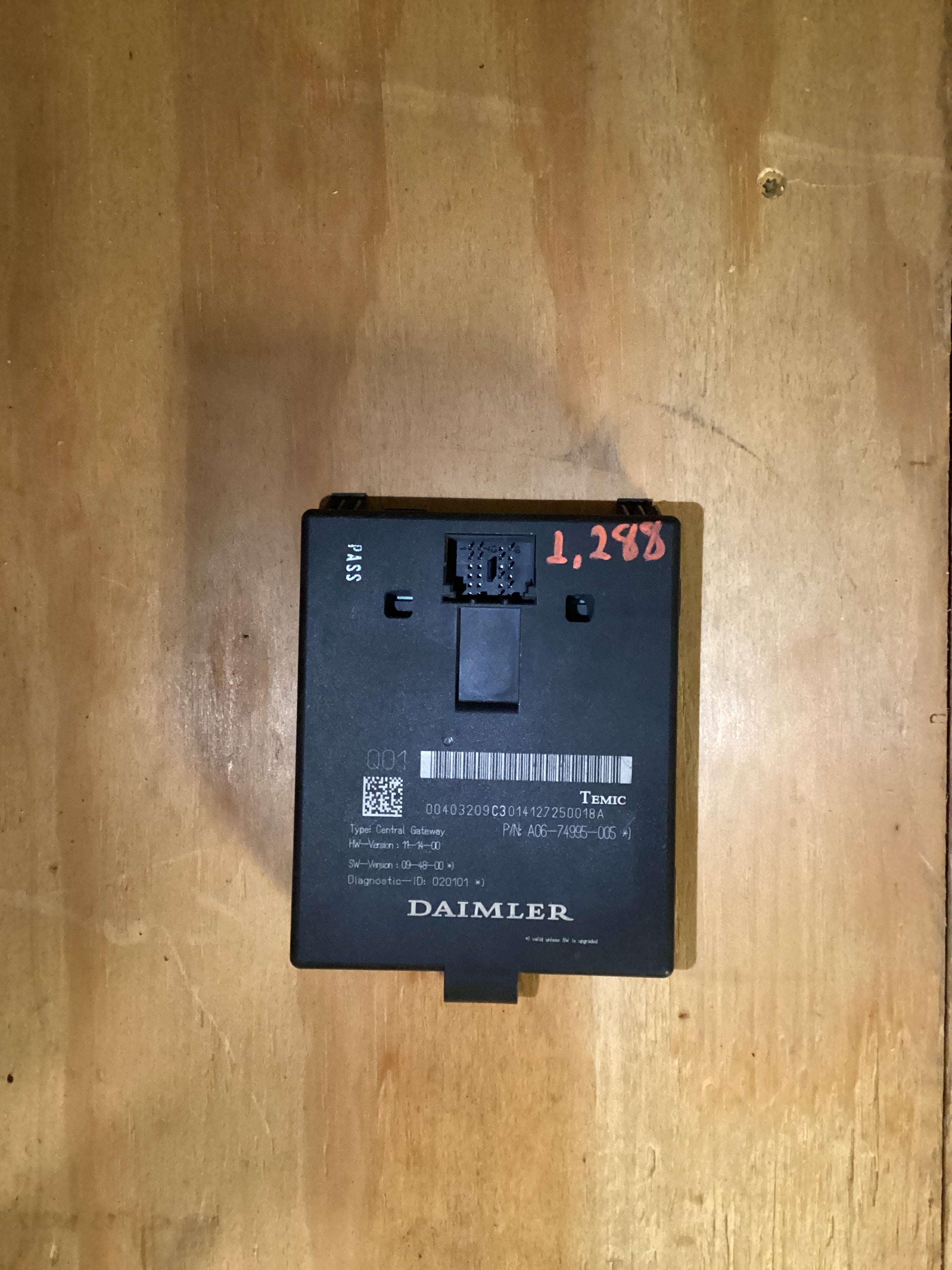 USED | CONFIGURATION - CENTRAL GATEWAY, BASELINE, ROHS CONTROLLER MODULE FREIGHTLINER | SKU1,288