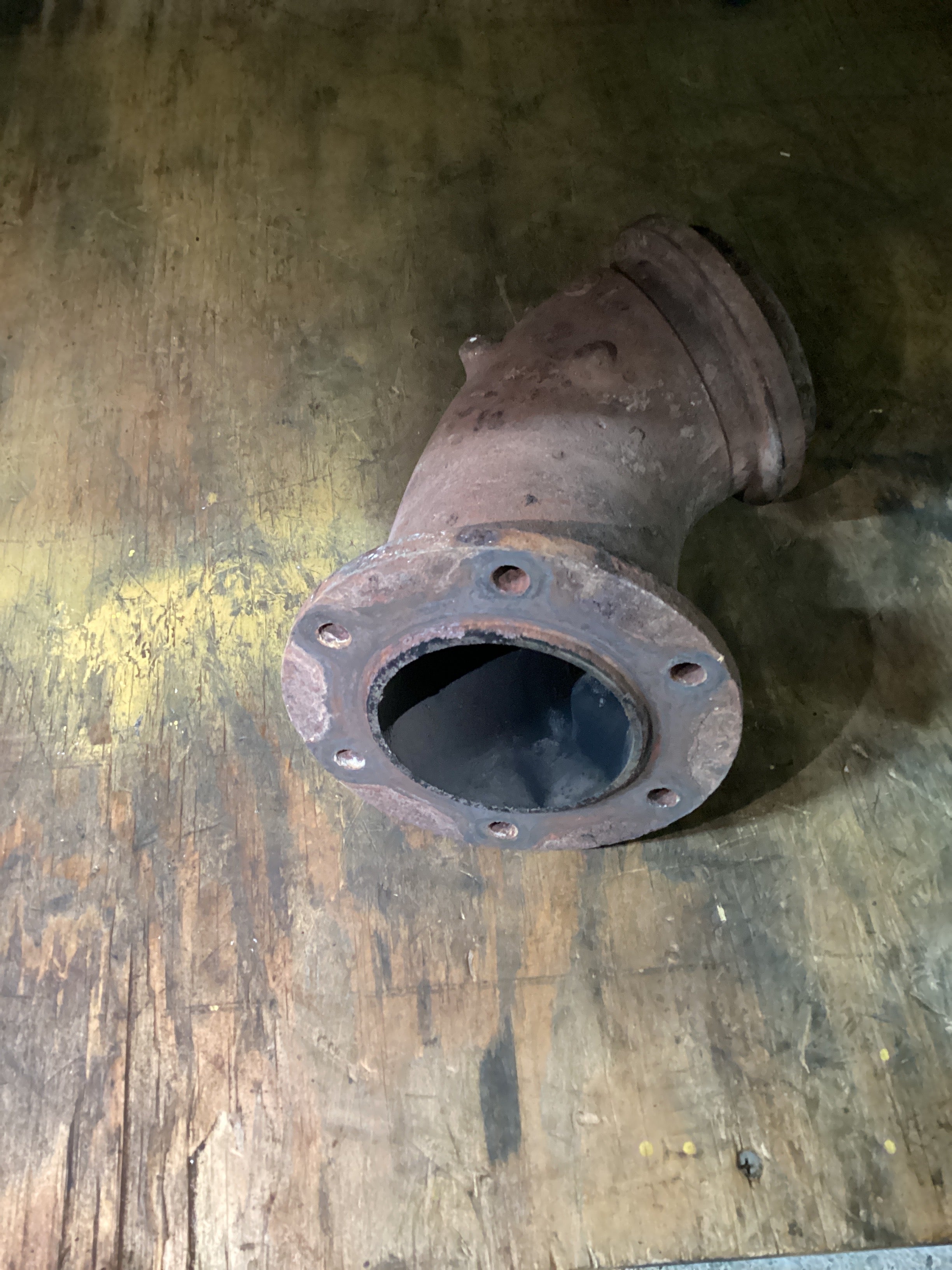 USED | USED EXHAUST MANIFOLD OUTLET ELBOW PIPE DETROIT 14 L | SKU1,456